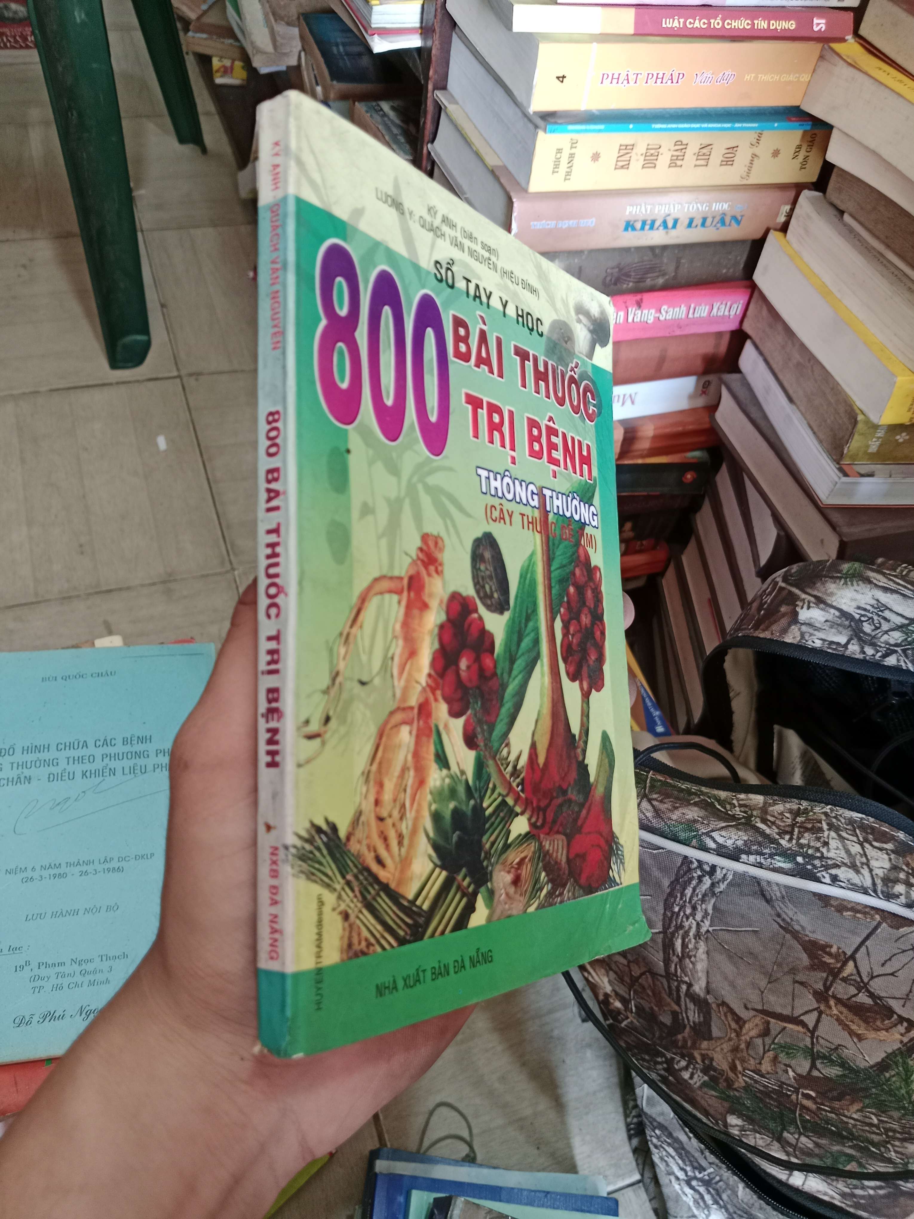 Sổ tay y học - 800 bài thuốc trị bệnh thông thường (Cây thuốc vườn nhà) - Kỷ Anh 2003 Mới 80% (Sách Y học - Sức khỏe - Thể thao) OKB-K4T3
