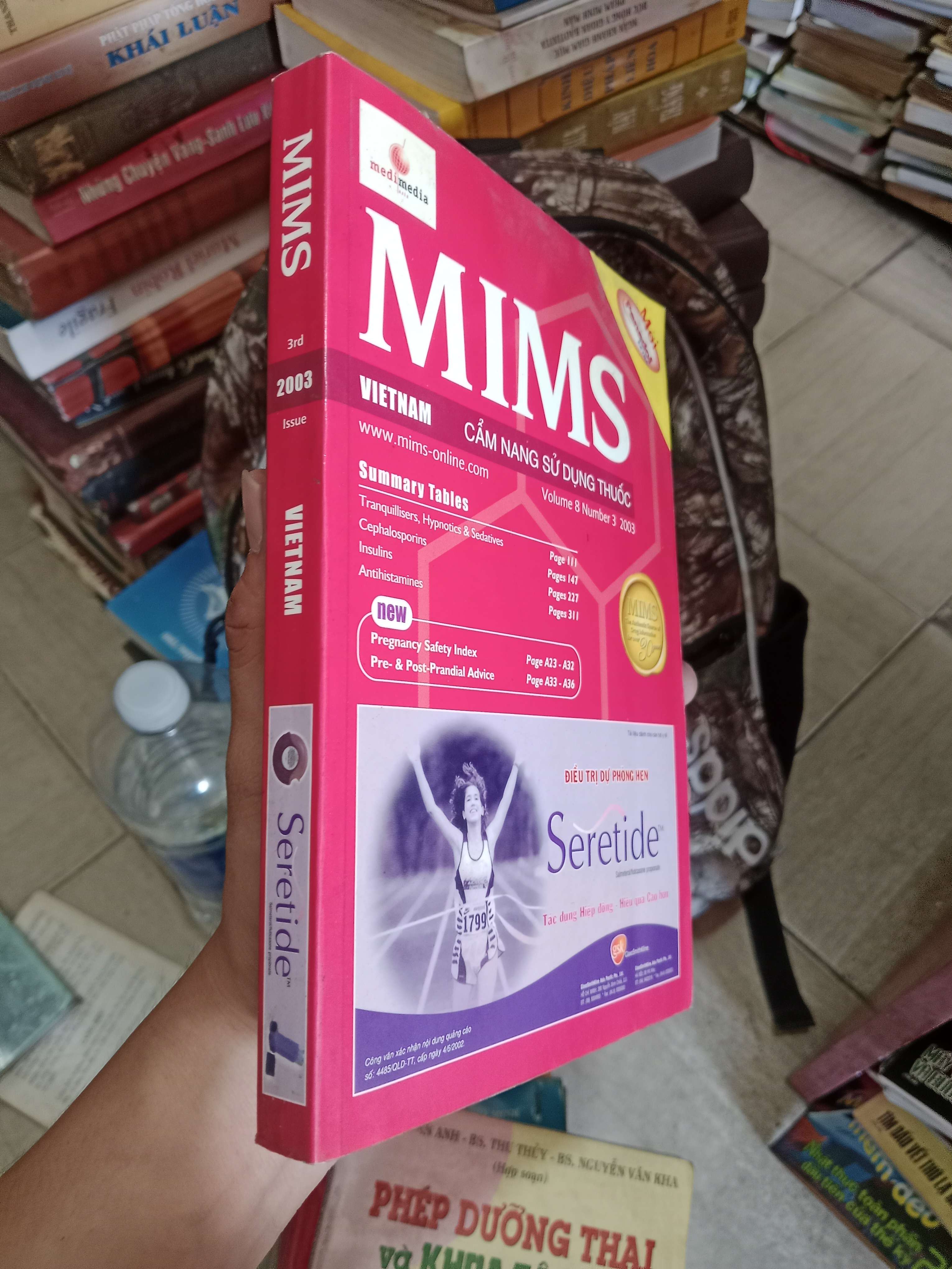 MIMS Vietnam: Cẩm nang sử dụng thuốc (Volume 8 Number 3 2003) 2003 Mới 80% (Sách Y học - Sức khỏe - Thể thao) OKB-K4T2