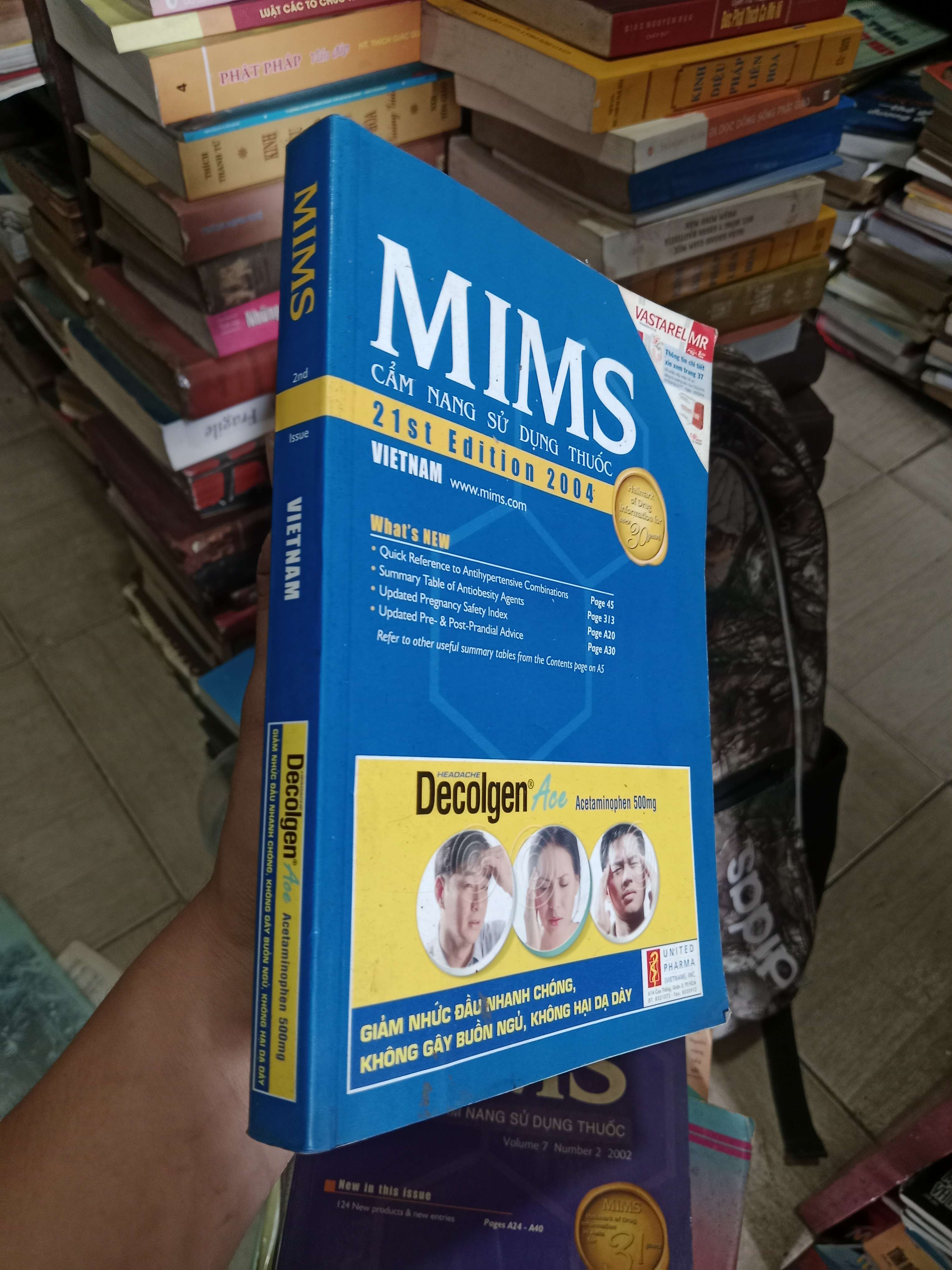 MIMS: Cẩm nang sử dụng thuốc - 21st Edition 2004 2004 Mới 80% (Sách Y học - Sức khỏe - Thể thao) OKB-K4T2
