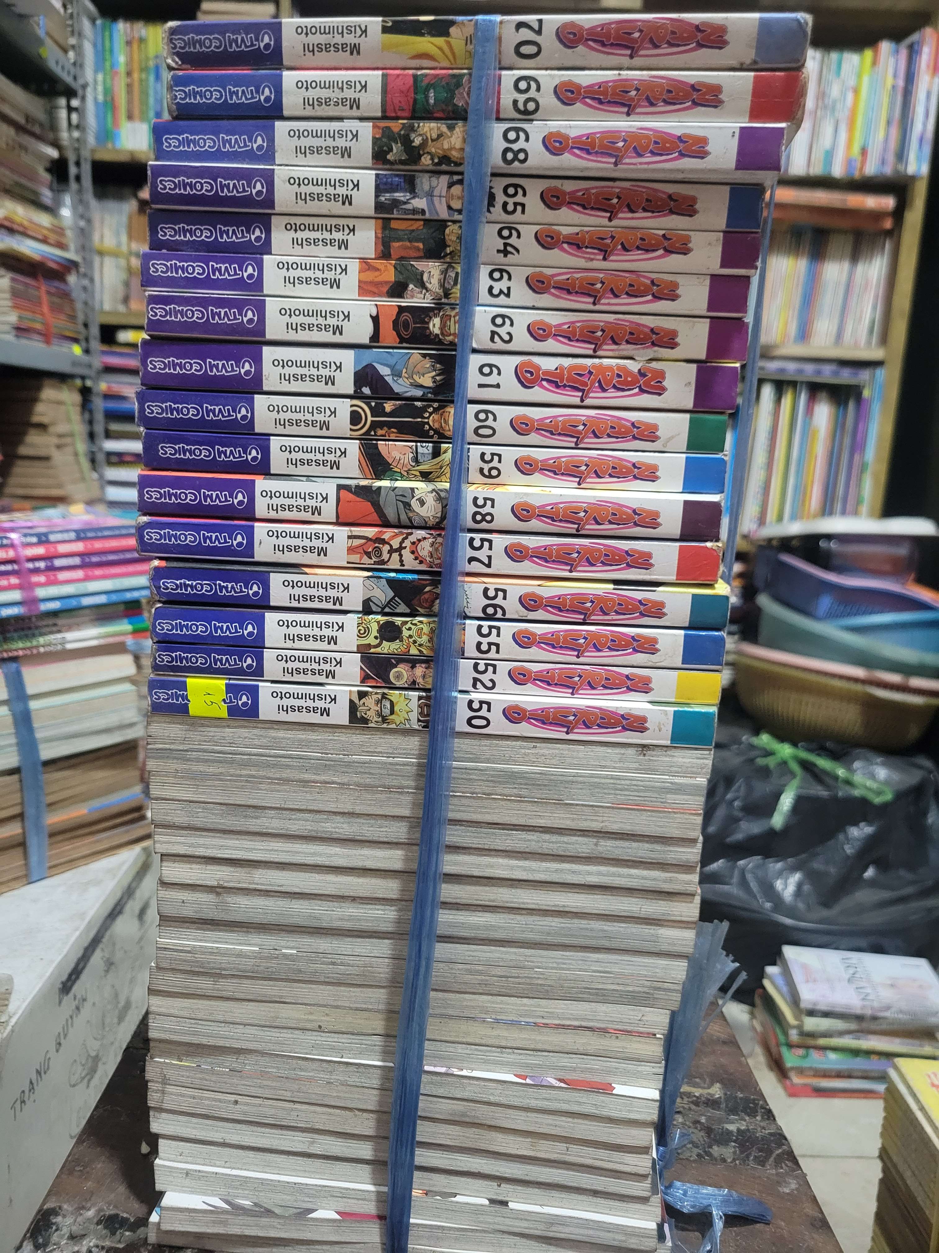 36 cuốn Naruto - Masashi Kishimoto (30-70 thiếu tập 51,53,54,66,67) mới 70% tróc gáy (Truyện tranh ) BGB