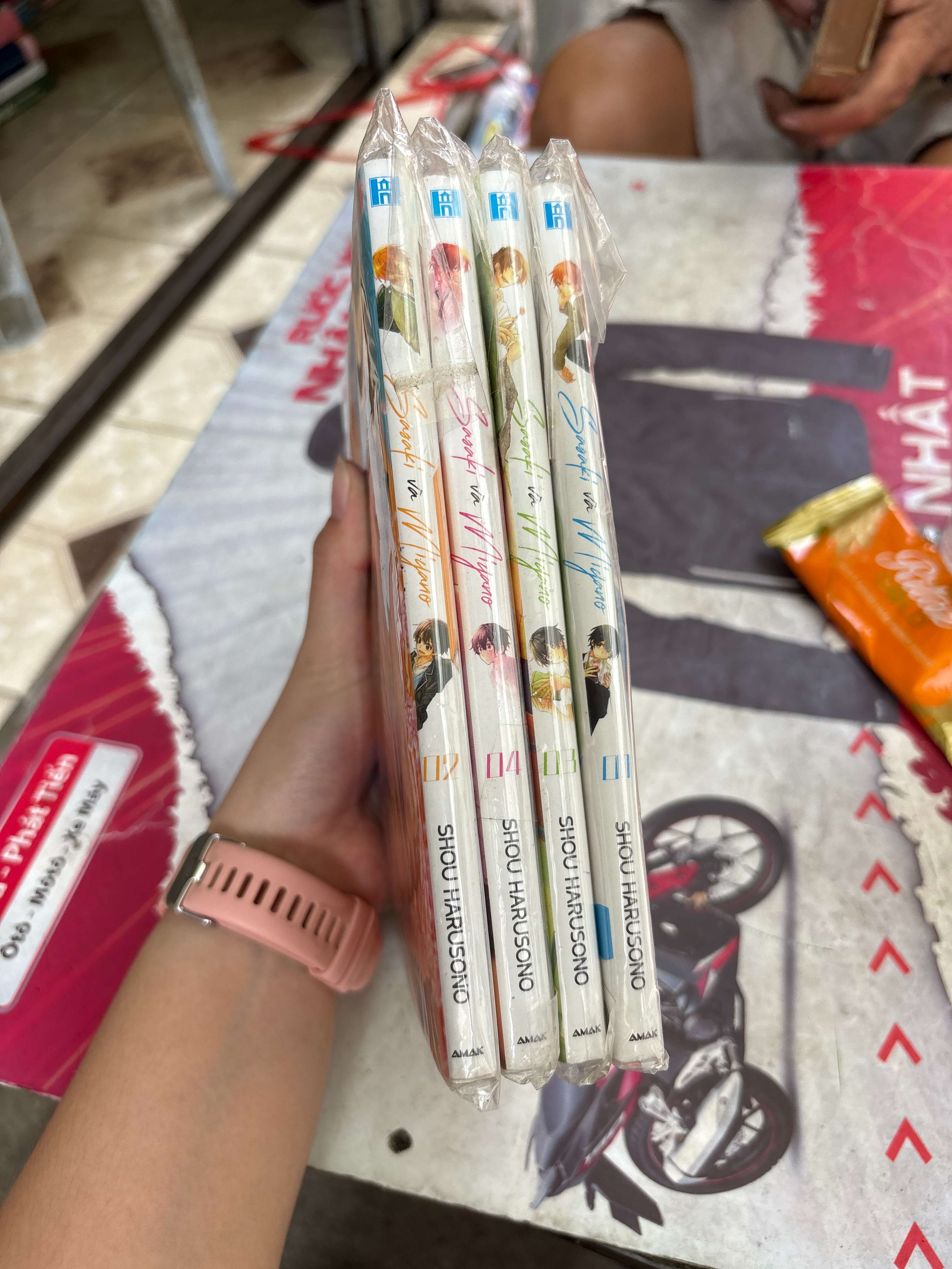4 cuốn Sasaki và Miyano - Shou Harusono mới 80% (Truyện tranh ) BGB
