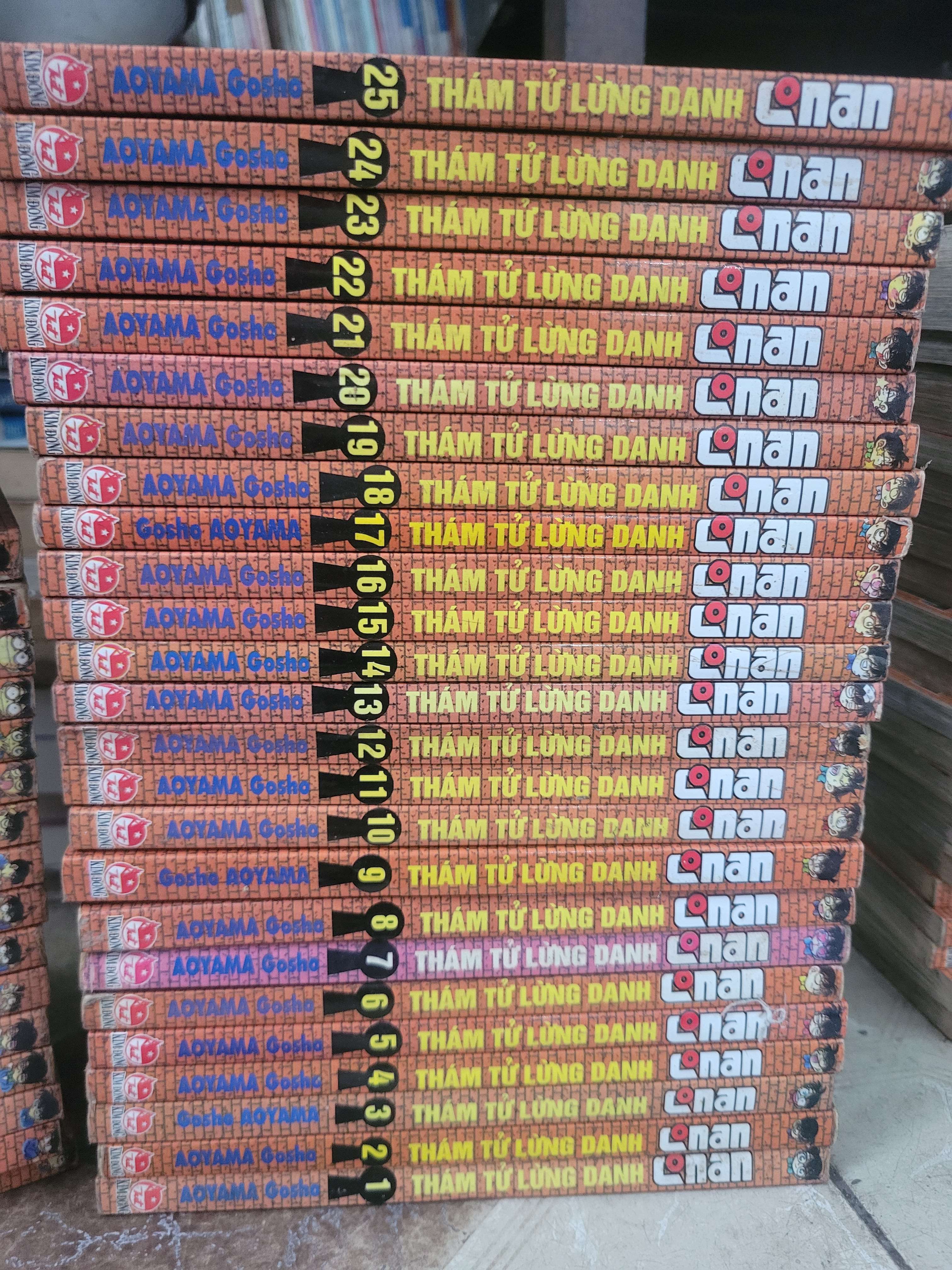 99 cuốn Thám tử lừng danh Conan - Aoyama Gosho (1-100 thiếu tập 54) mới 80% (Truyện tranh ) BGB