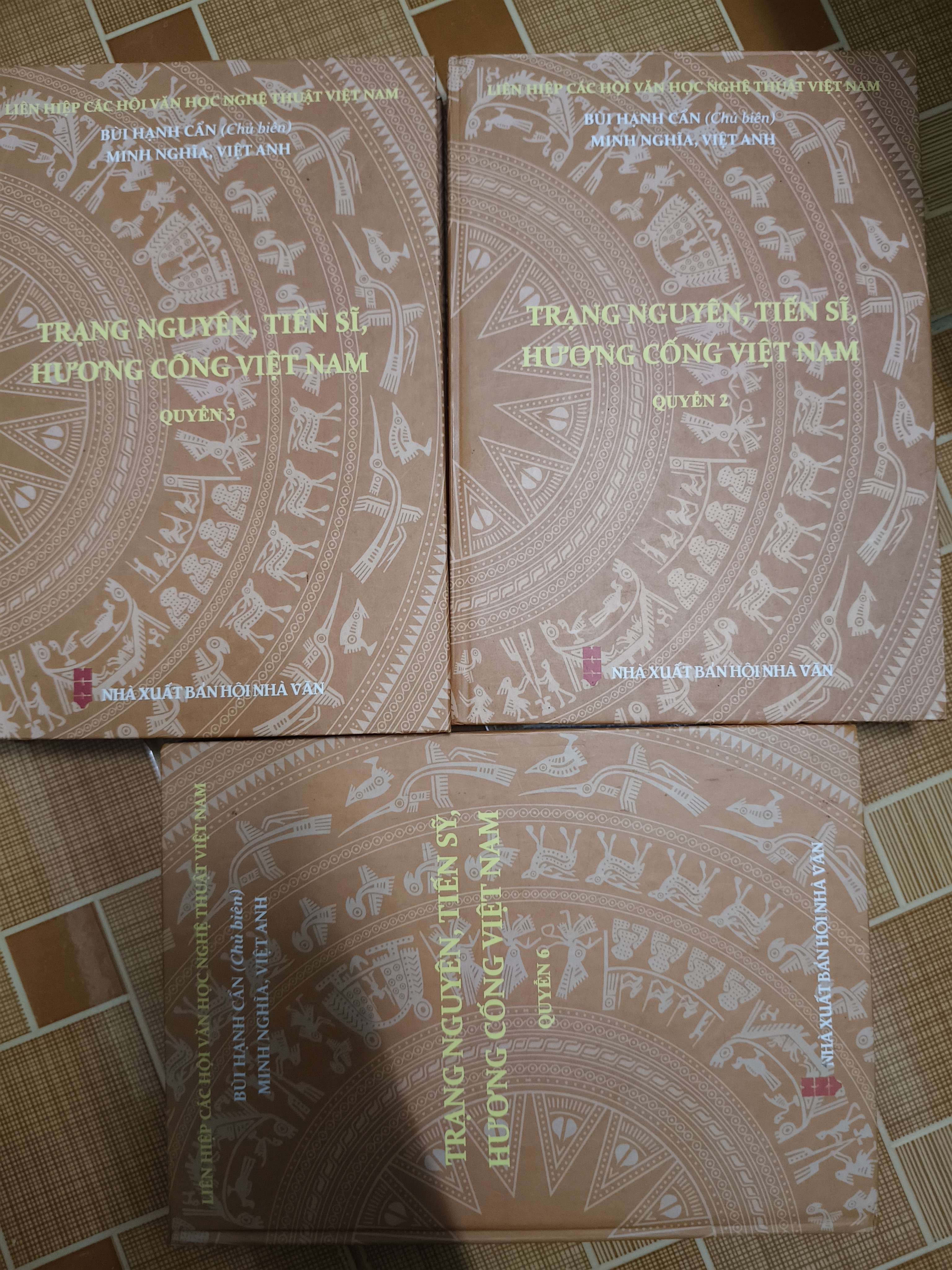 Trạng nguyên tiến sĩ hương cống Việt Nam tập 2,3,6 (Sách lịch sử - triết học) ANTQ