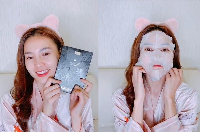 Đập hộp Mặt nạ nâng cơ mặt Sakura 3D Face Mask công dụng “thần sầu”