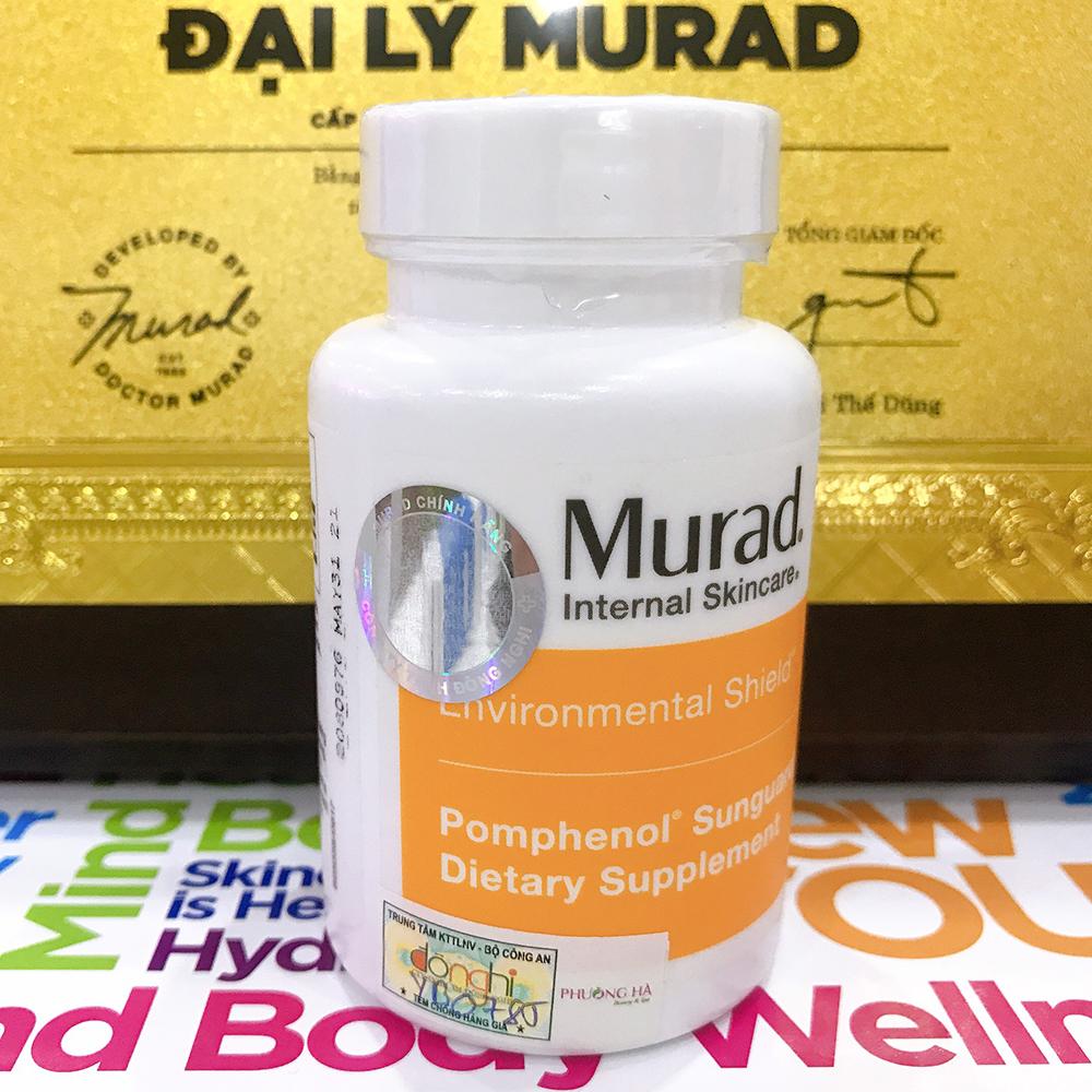 Review viên uống chống nắng nội sinh Murad Pomphenol Sunguard Dietary Supplement