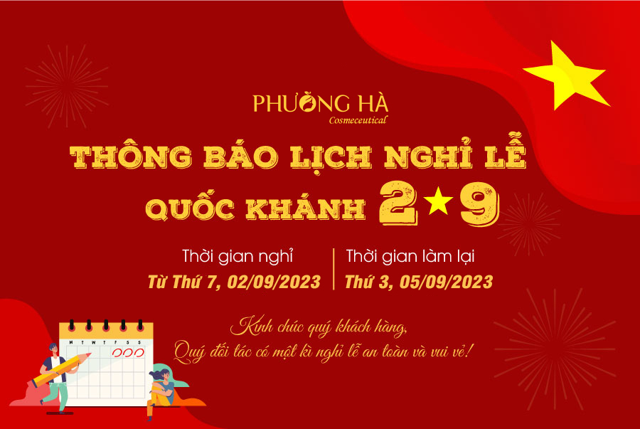 THÔNG BÁO NGHỈ LỄ QUỐC KHÁNH 2/9