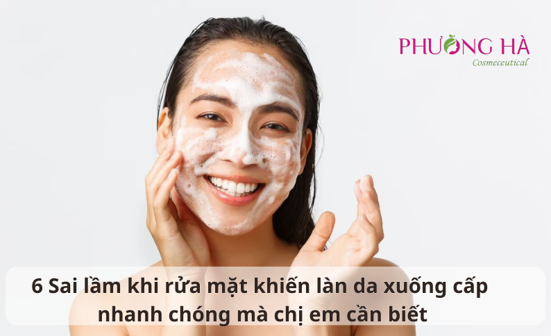 Sai lầm khi rửa mặt khiến làn da xuống cấp nhanh chóng