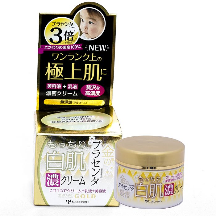 Kem dưỡng đậm đặc nhau thai và collagen White Label Placenta Rich Gold Cream 60g