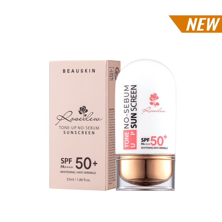 KEM CHỐNG NẮNG KIỀM DẦU NÂNG TÔNG BEAUSKIN ROSEDEW TONEUP NO SEBUM SUNSCREEN