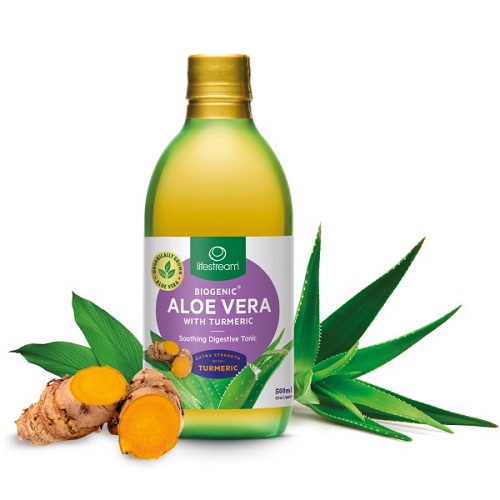 Nước ép hỗ trợ tiêu hóa Lifestream Biogenic Aloe Vera with Turmeric