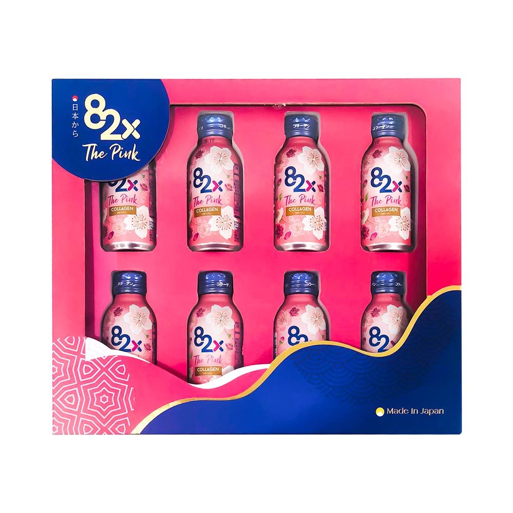 Nước uống Collagen 82X The Pink (hộp 8 chai)