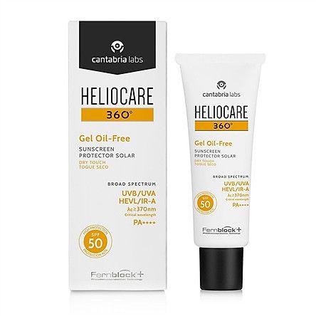 Gel chống nắng không nhờn rít, dành cho mọi loại da Heliocare 360 Gel Oil-free Dry Touch SPF 50