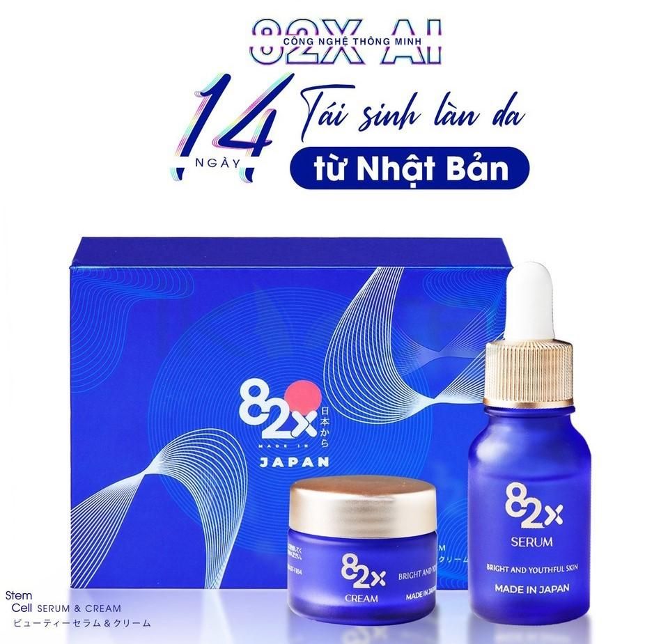 82X Combo AI STEM CELL SERUM & CREAM dưỡng ẩm , trắng da níu kéo thanh xuân từ Nhật Bản.