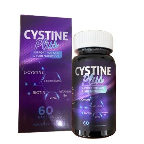 Viên uống trị mụn, ngăn rụng tóc và giảm sắc tố Supplement Fact Cystine Plus