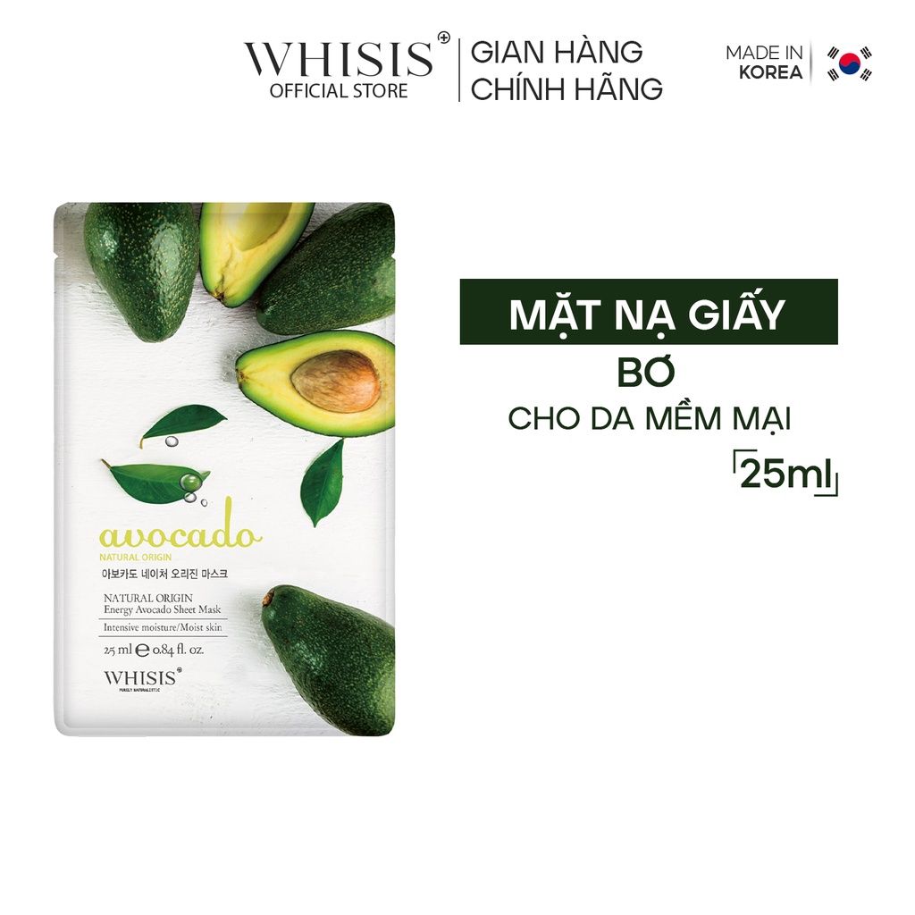 Mặt nạ bơ WHISIS Nature Origin Energy Avocado