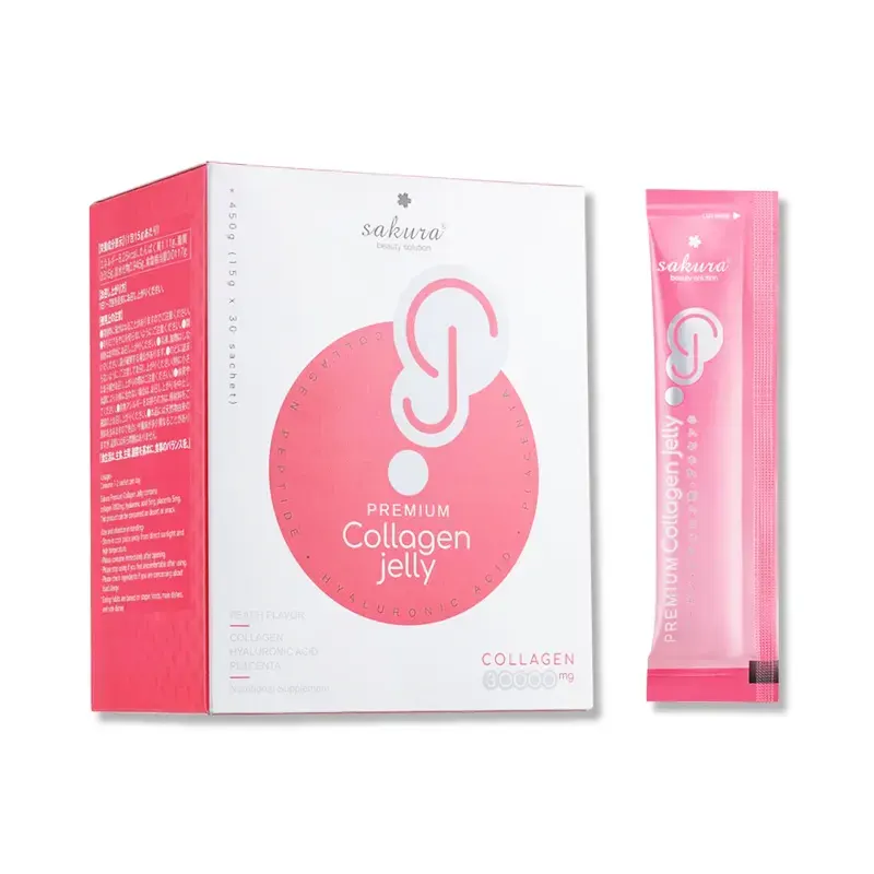 Thạch Collagen Sakura Premium Collagen Jelly - Thạch Dưỡng Nhan