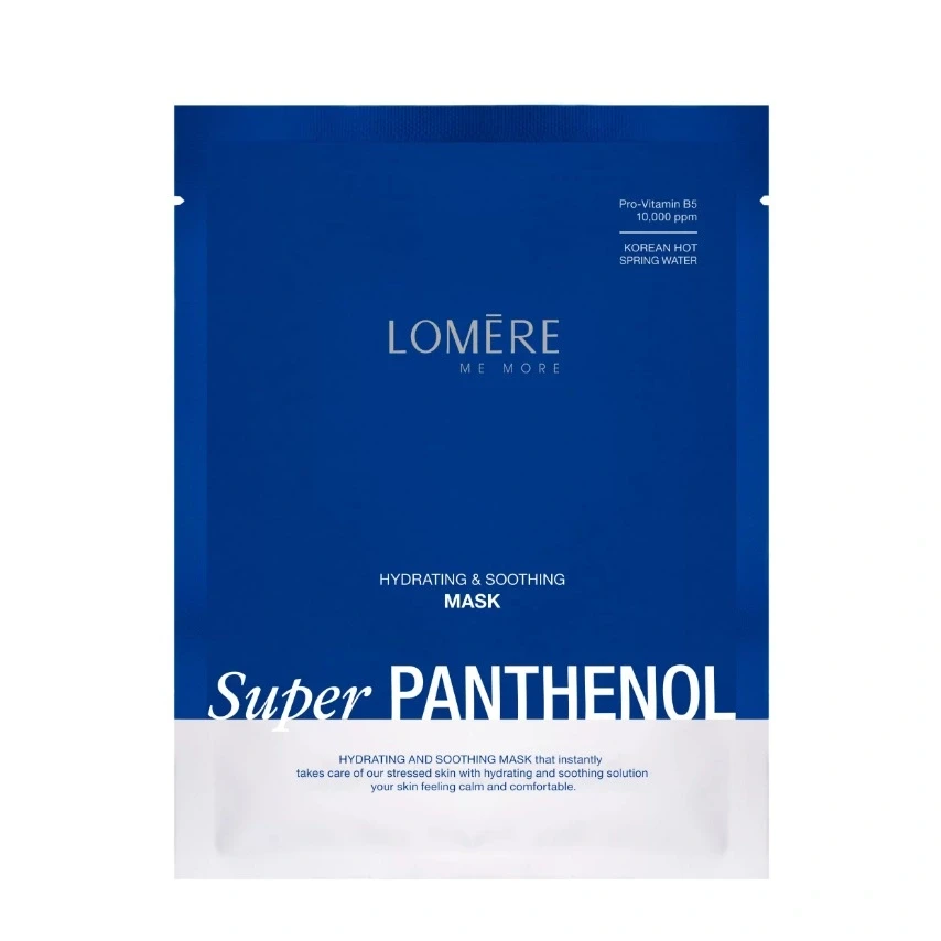 Mặt nạ B5 phục hồi và dưỡng trắng da Lomere Super Panthenol Mask 23g