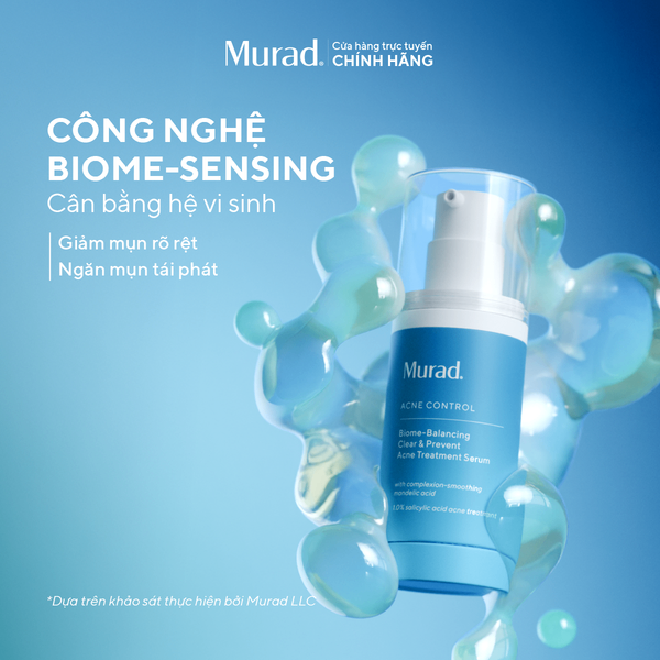 Serum hỗ trợ ngăn ngừa mụn Murad Biome-Balancing Clear & Prevent Acne Treatment Serum