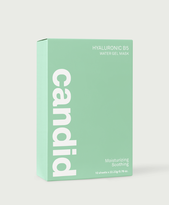 Mặt nạ dưỡng ẩm da Candid Hyaluronic B5 Water Gel Mask (hộp 10 miếng)