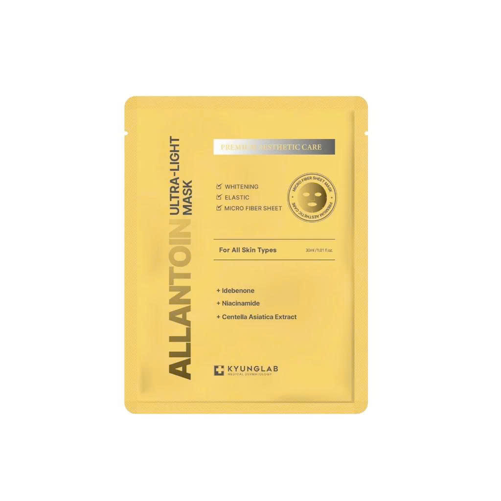 Mặt nạ vi sợi Kyunglab Allantoin Ultra Light Mask hỗ trợ sáng da (hộp 5 miếng)