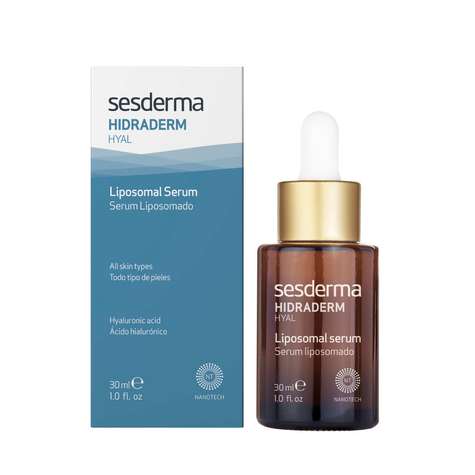 Tinh chất dưỡng ẩm chuyên sâu chứa HA đa phân tử Sesderma Hidraderm Hyal Liposomal Serum