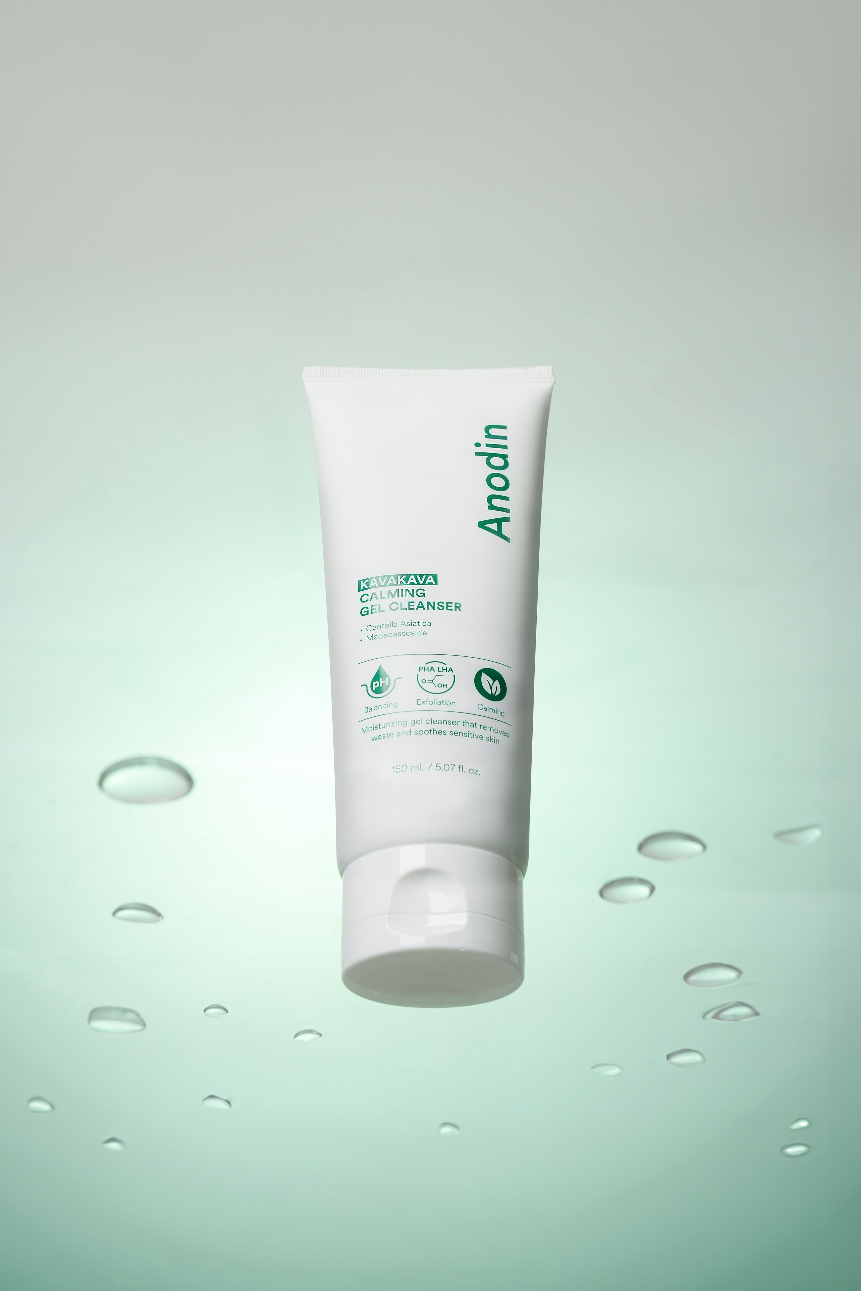 Gel rửa mặt cho da dầu mụn, nhạy cảm Ph 5.5 Anodin KavaKava Calming