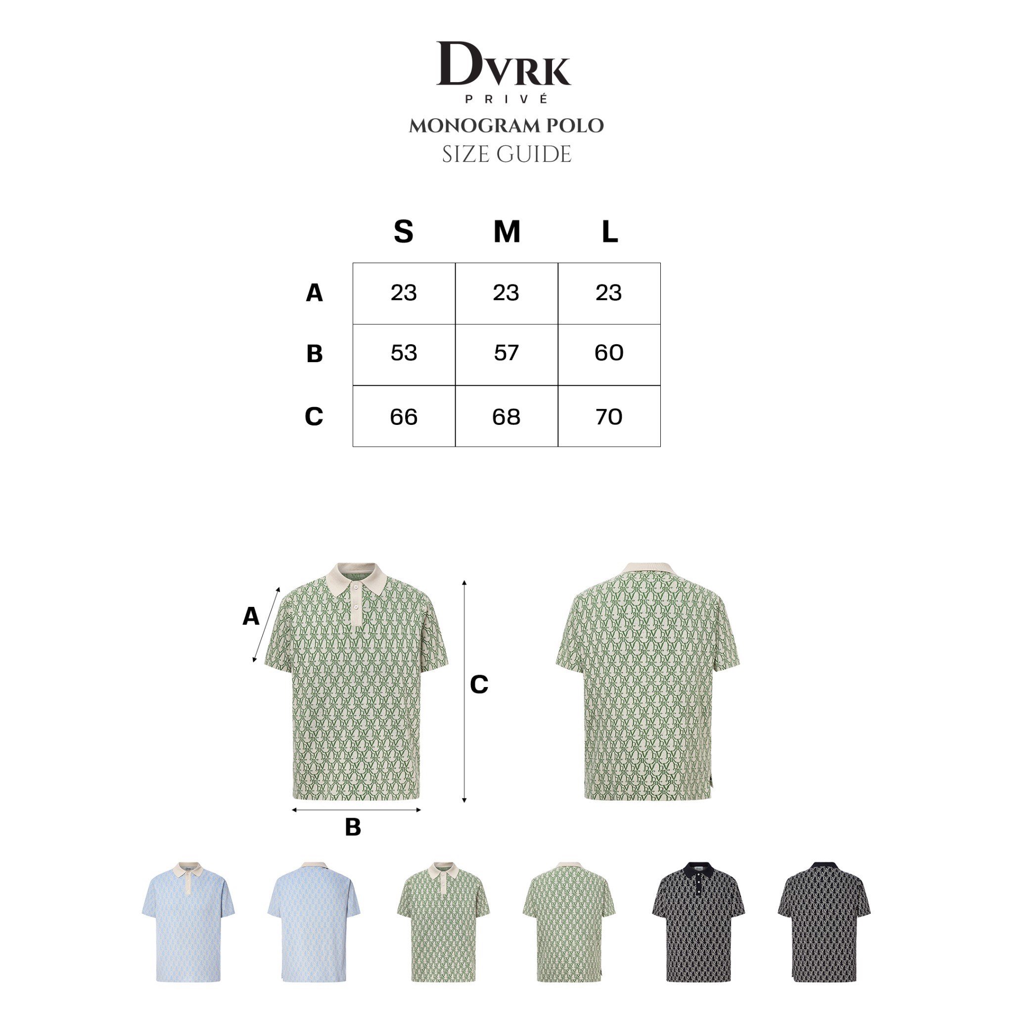 DVRK MONOGRAM POLO - BLACK 7