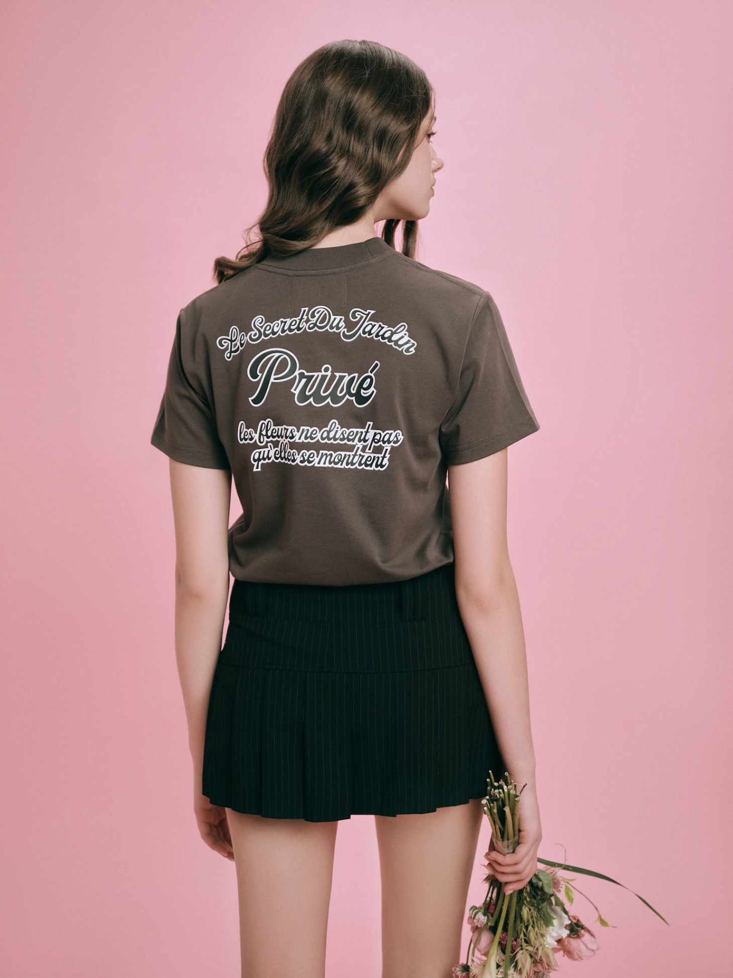 DVRK PRIVÉ LOW-RISE STRIPED PLEATED MINI SKIRT - BLACK 8