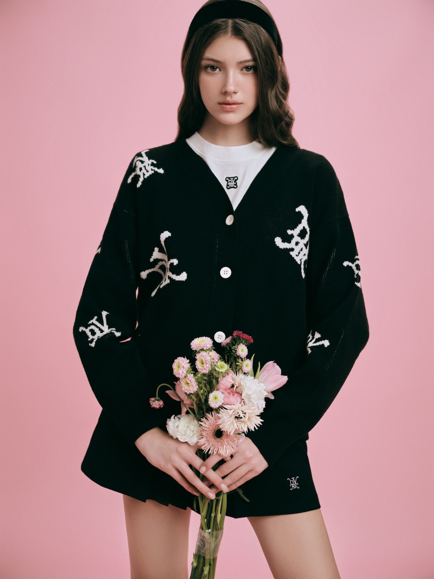 DVRK PRIVÉ MULTI LOGO CARDIGAN