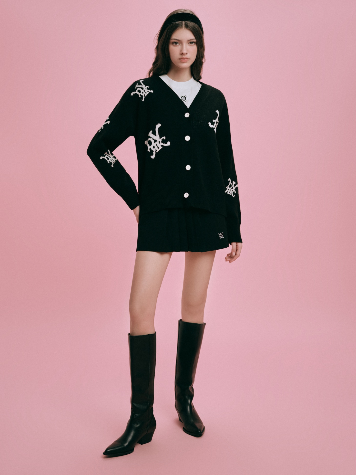 DVRK PRIVÉ MULTI LOGO CARDIGAN 4