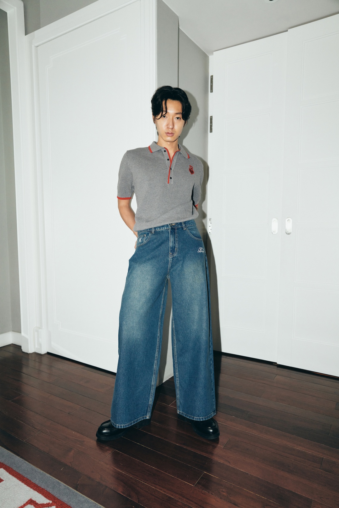 DVRK PRIVÉ EMBROIDERED LOGO DENIM JEANS - BLUE 6