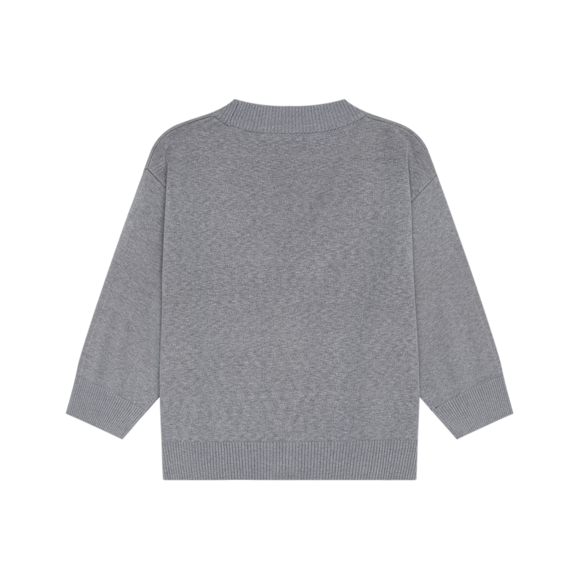 DVRK PRIVÉ HEART LOGO KNITTED CARDIGAN - GREY 2