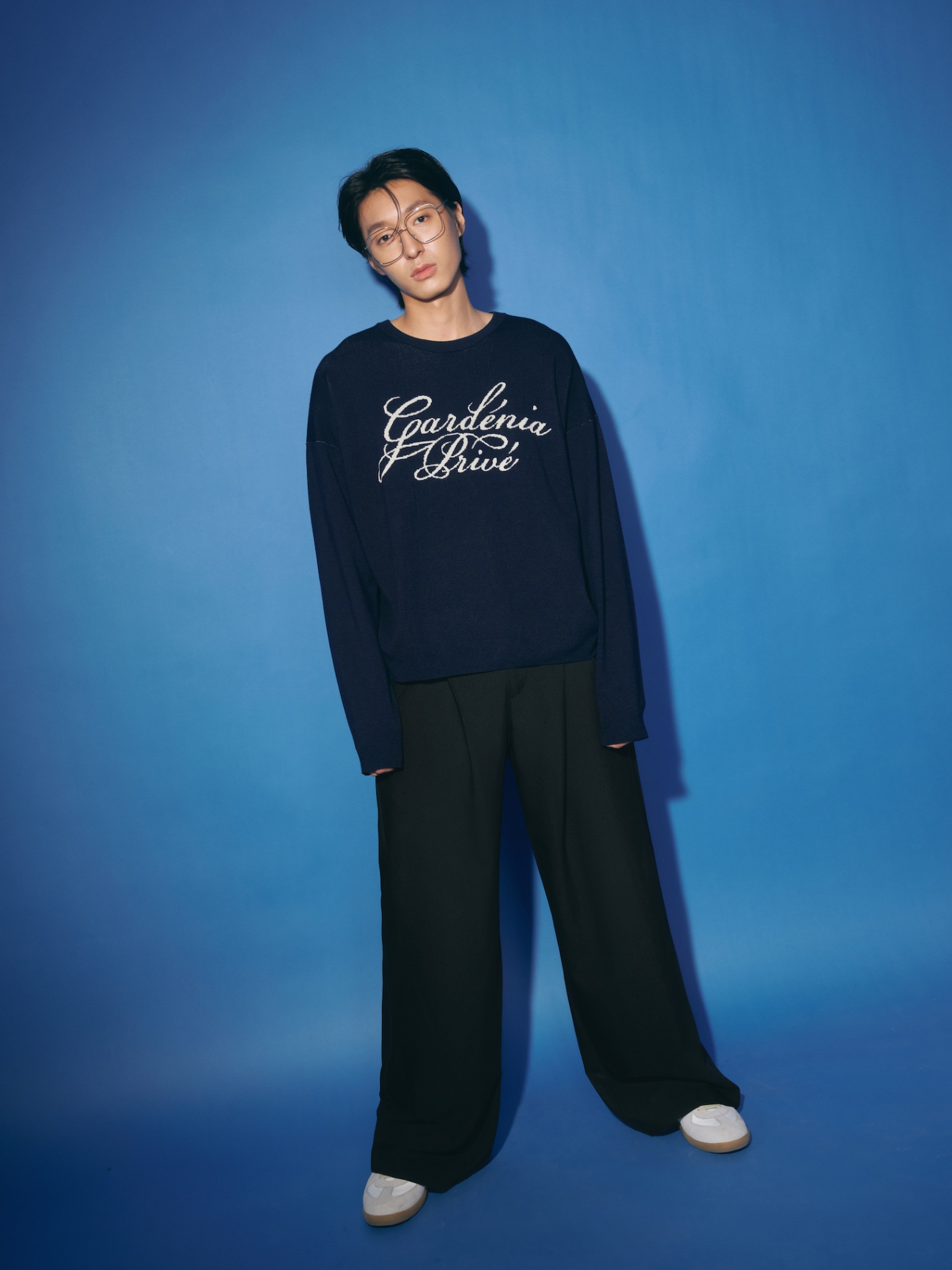 DVRK PRIVÉ GARDENIA LOGO SWEATER - MIDNIGHT BLUE 7