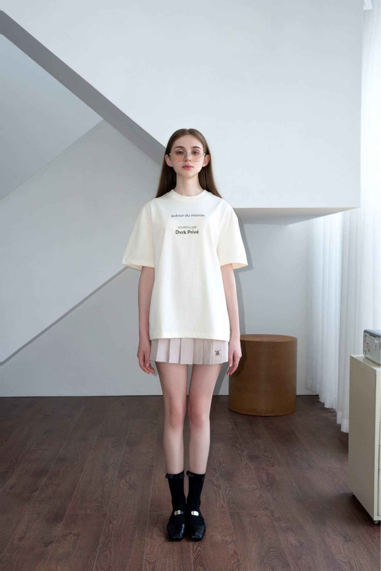 DVRK PRIVÉ WORLD TEE - CREAM