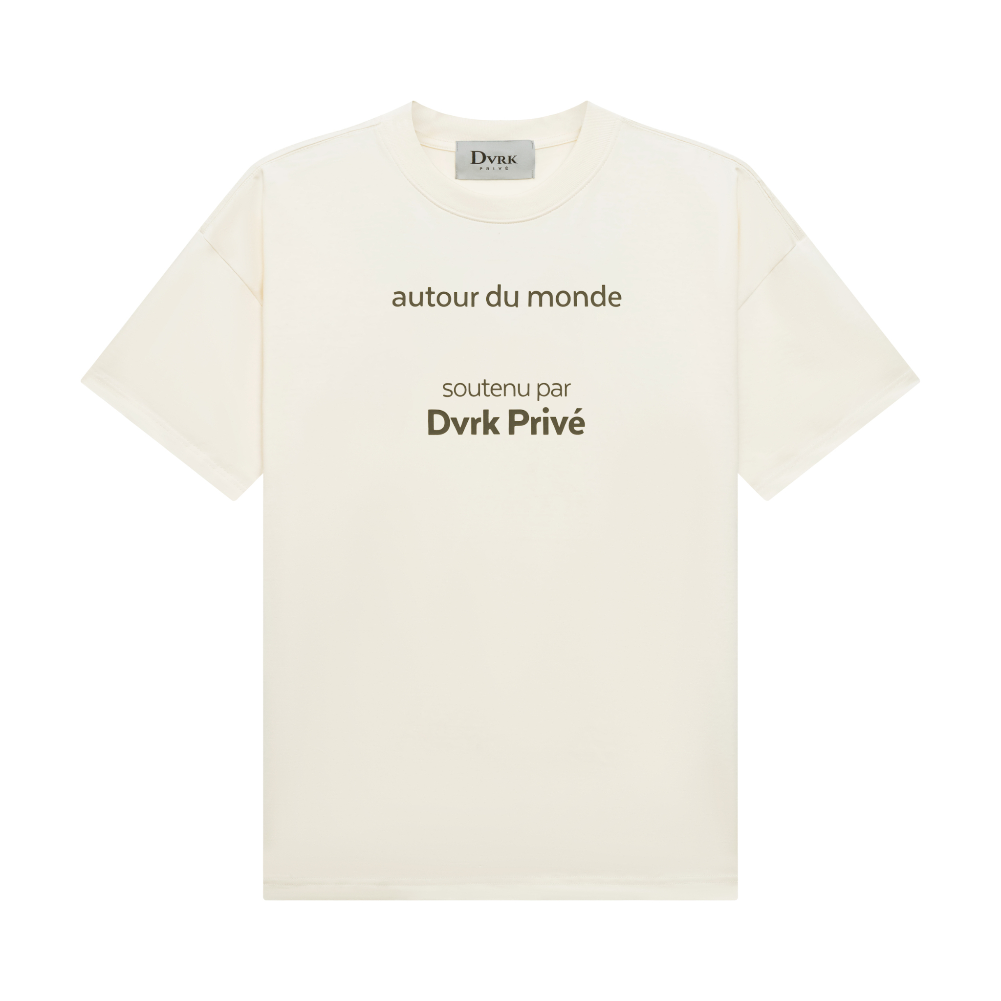 DVRK PRIVÉ WORLD TEE - CREAM