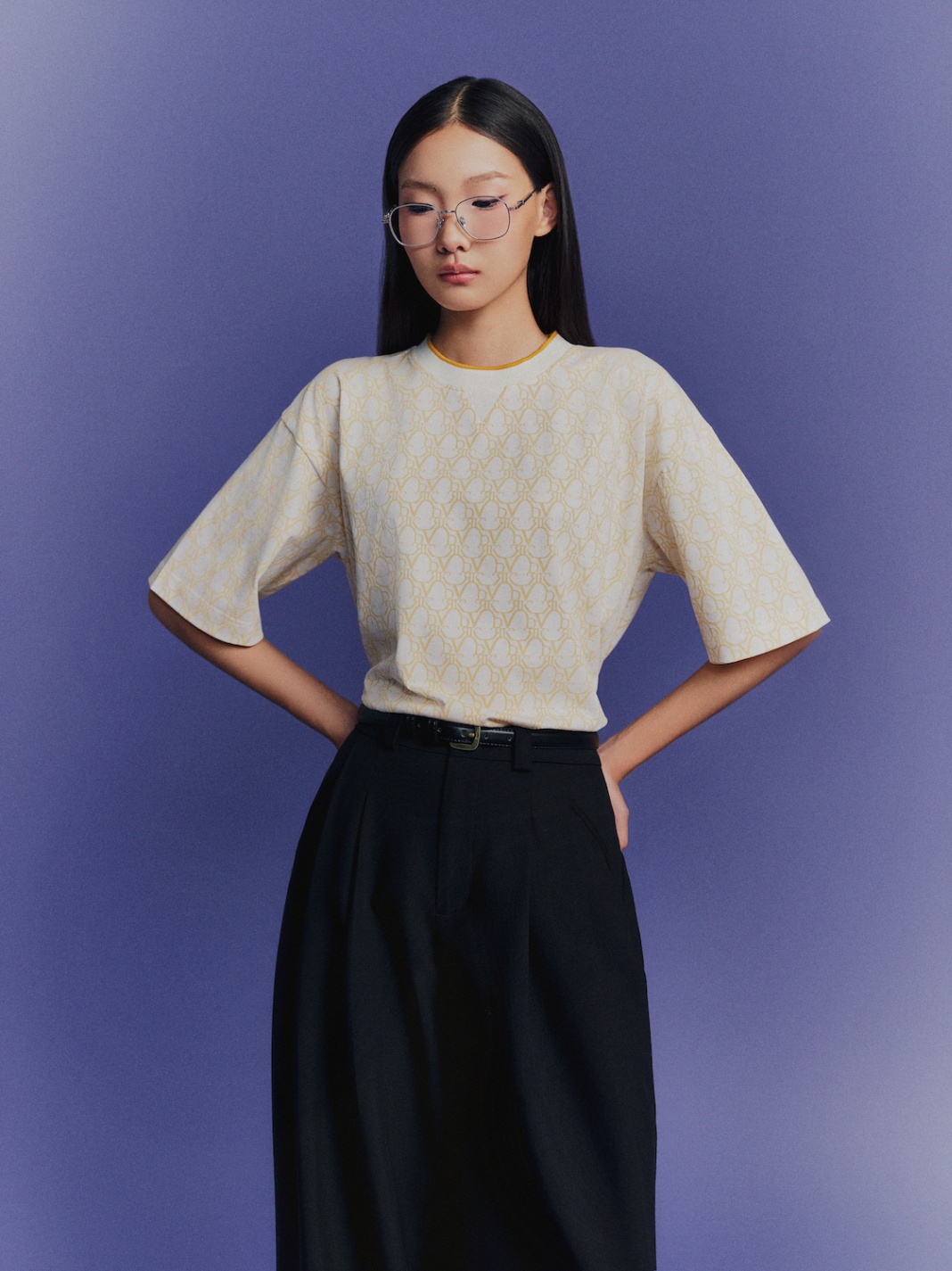 DVRK PRIVÉ MONOGRAM T-SHIRT - YELLOW 7