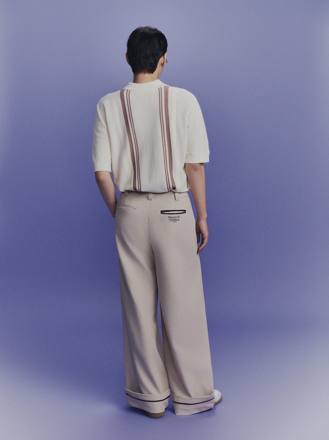 DVRK PRIVÉ DOUBLE PLEATED WIDE-LEG PANTS - CREAM 5