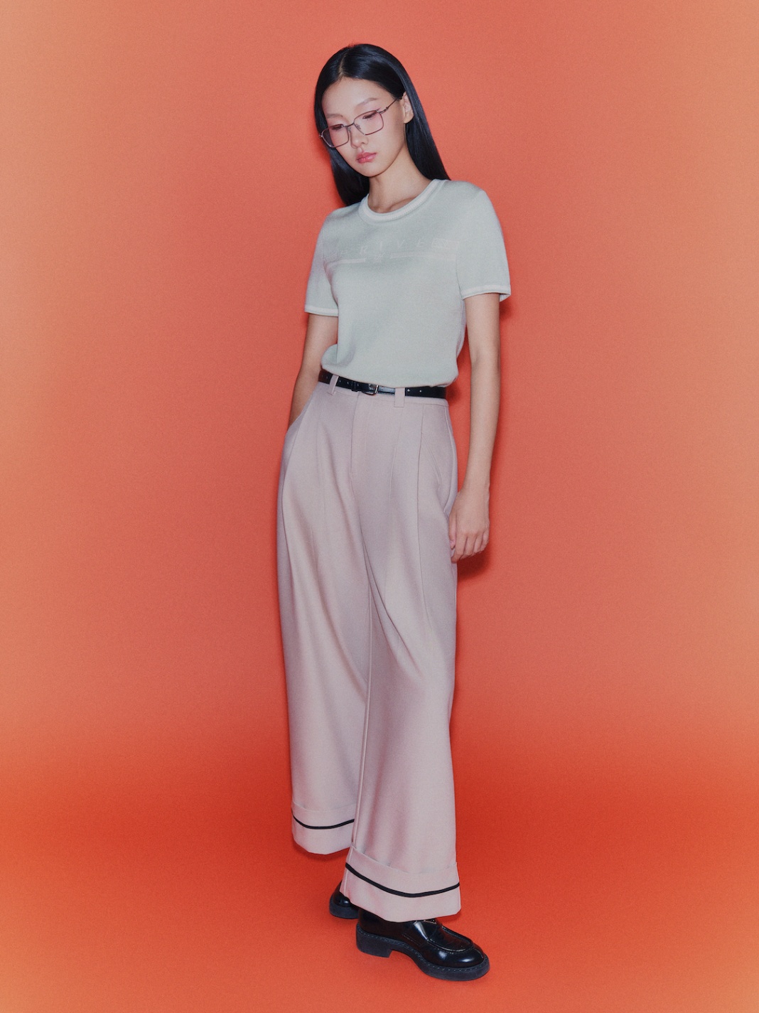 DVRK PRIVÉ BAR LOGO KNITTED CROPPED T-SHIRT - MINT 4