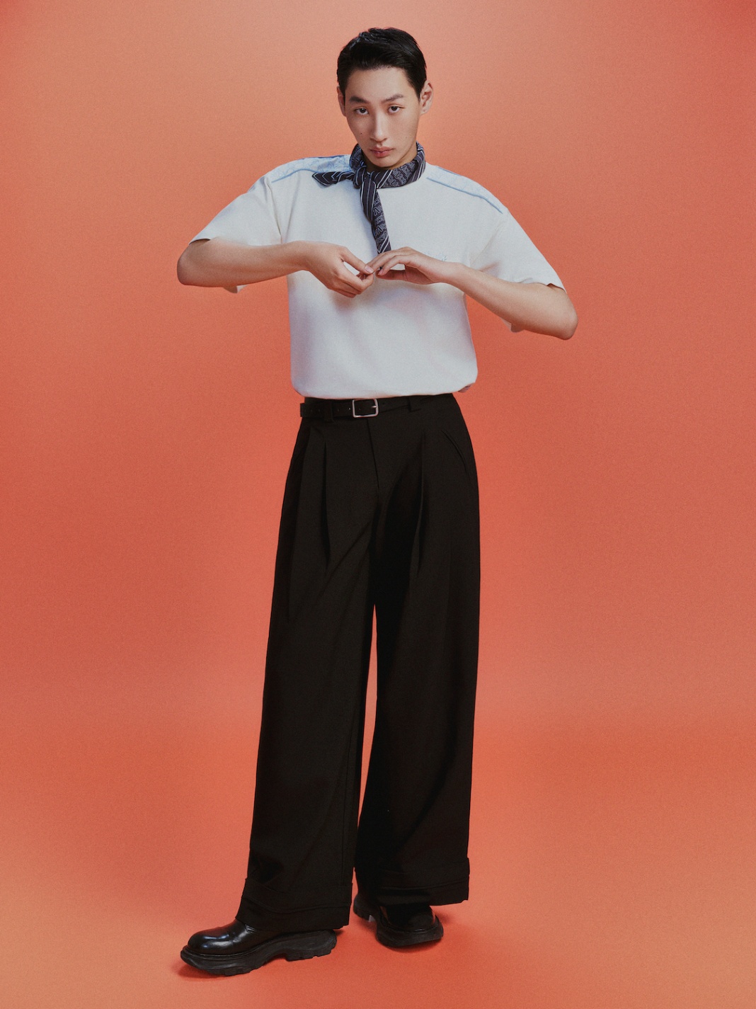 DVRK PRIVÉ DOUBLE PLEATED WIDE-LEG PANTS - BLACK 4