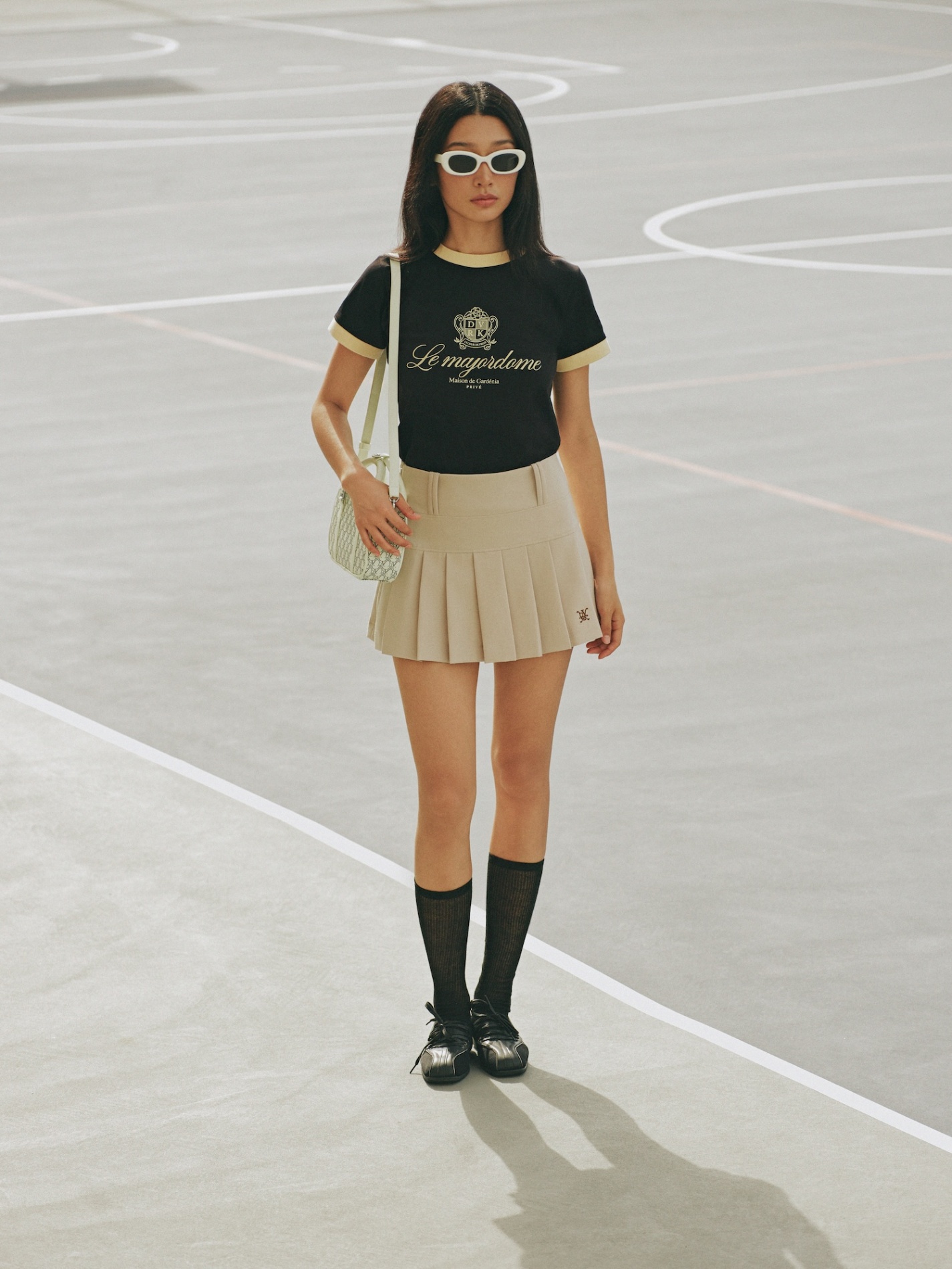 DVRK PRIVÉ MAJORDOME BABY TEE - BLACK