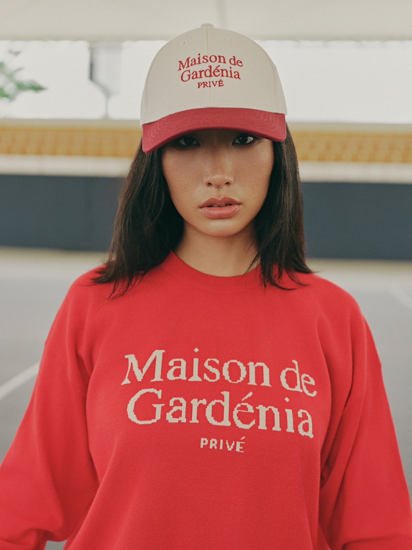 DVRK PRIVÉ MAISON DE GARDENIA KNITTED SWEATER - RED 5