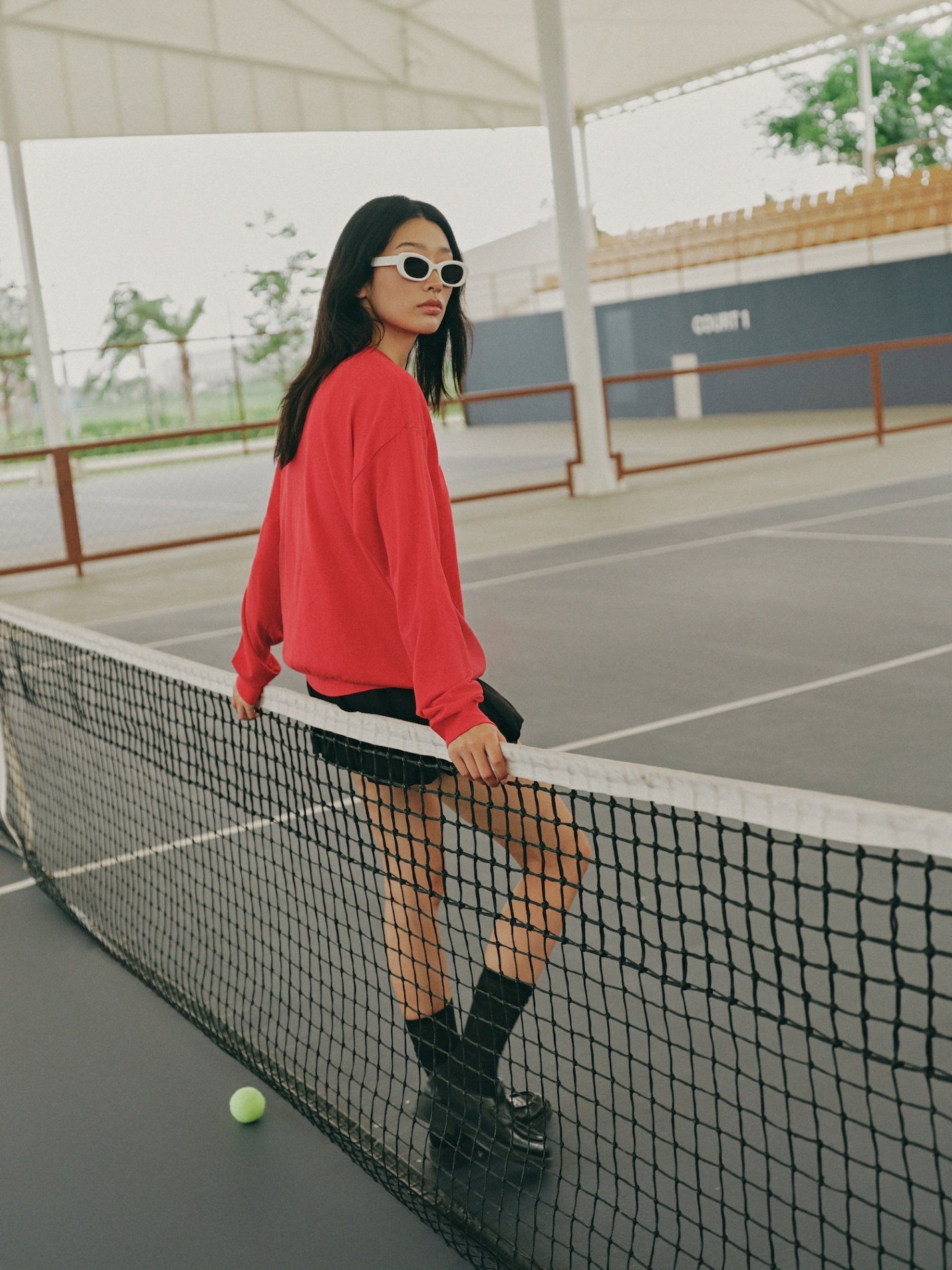 DVRK PRIVÉ MAISON DE GARDENIA KNITTED SWEATER - RED 4