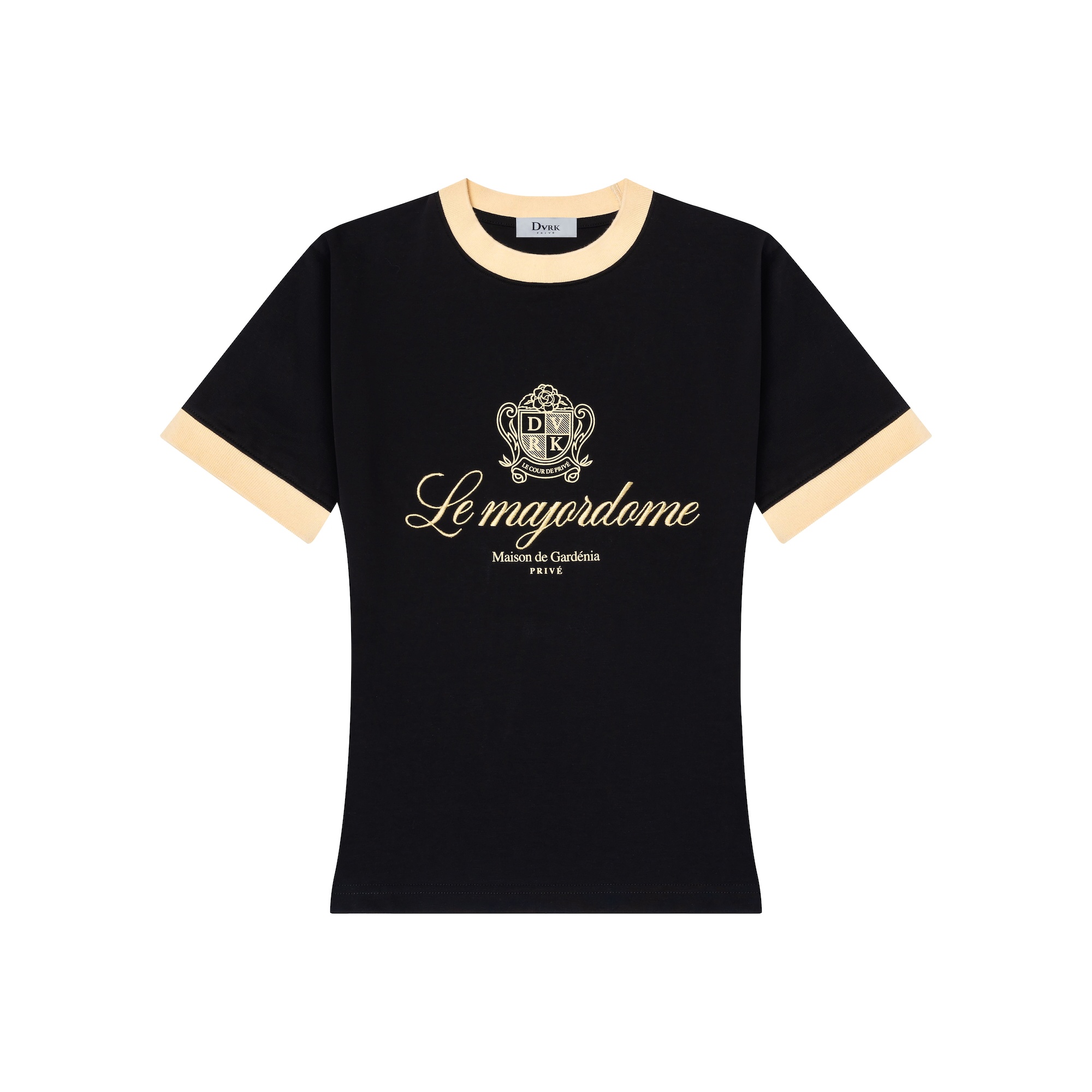 DVRK PRIVÉ MAJORDOME BABY TEE - BLACK