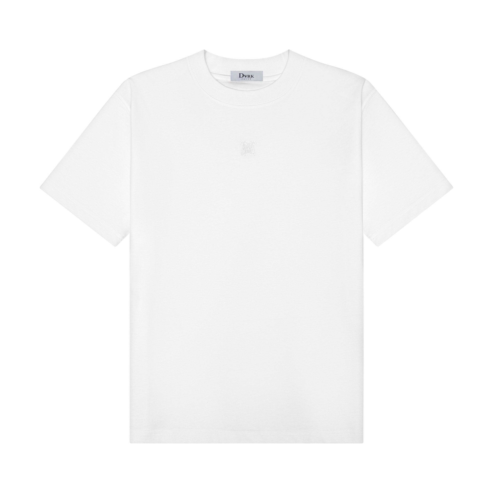 DVRK PRIVÉ EMBROIDERED LOGO TEE V2 - CREAM