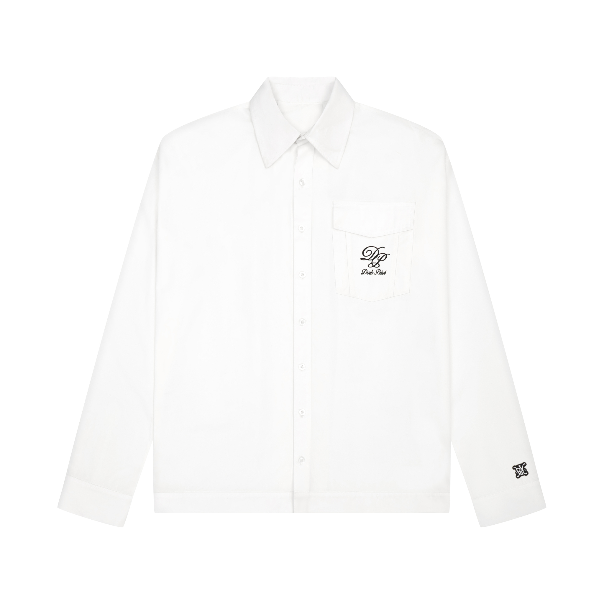 DVRK PRIVÉ PLEAT - BACK SHIRT - WHITE