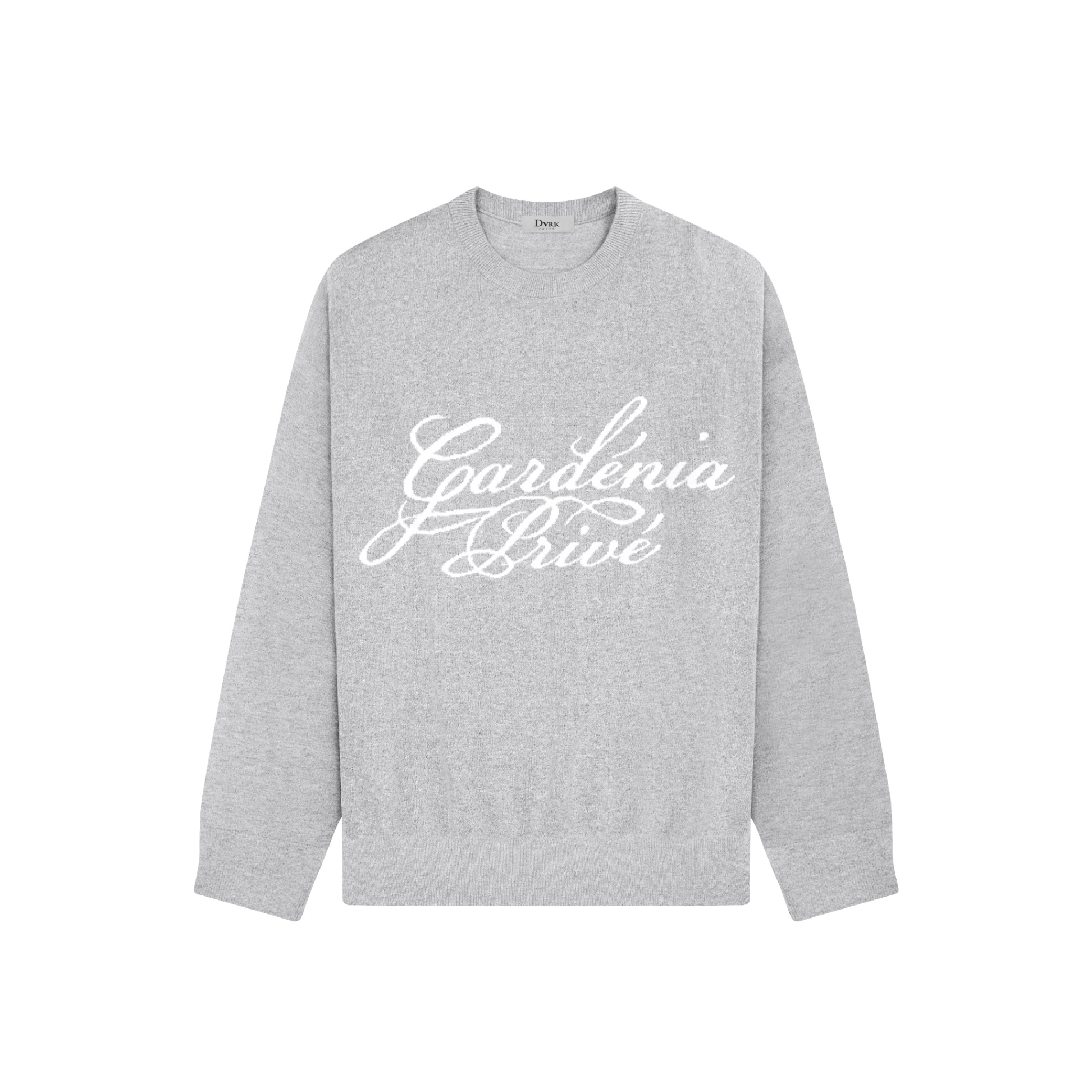 DVRK PRIVÉ GARDENIA LOGO SWEATER - GREY