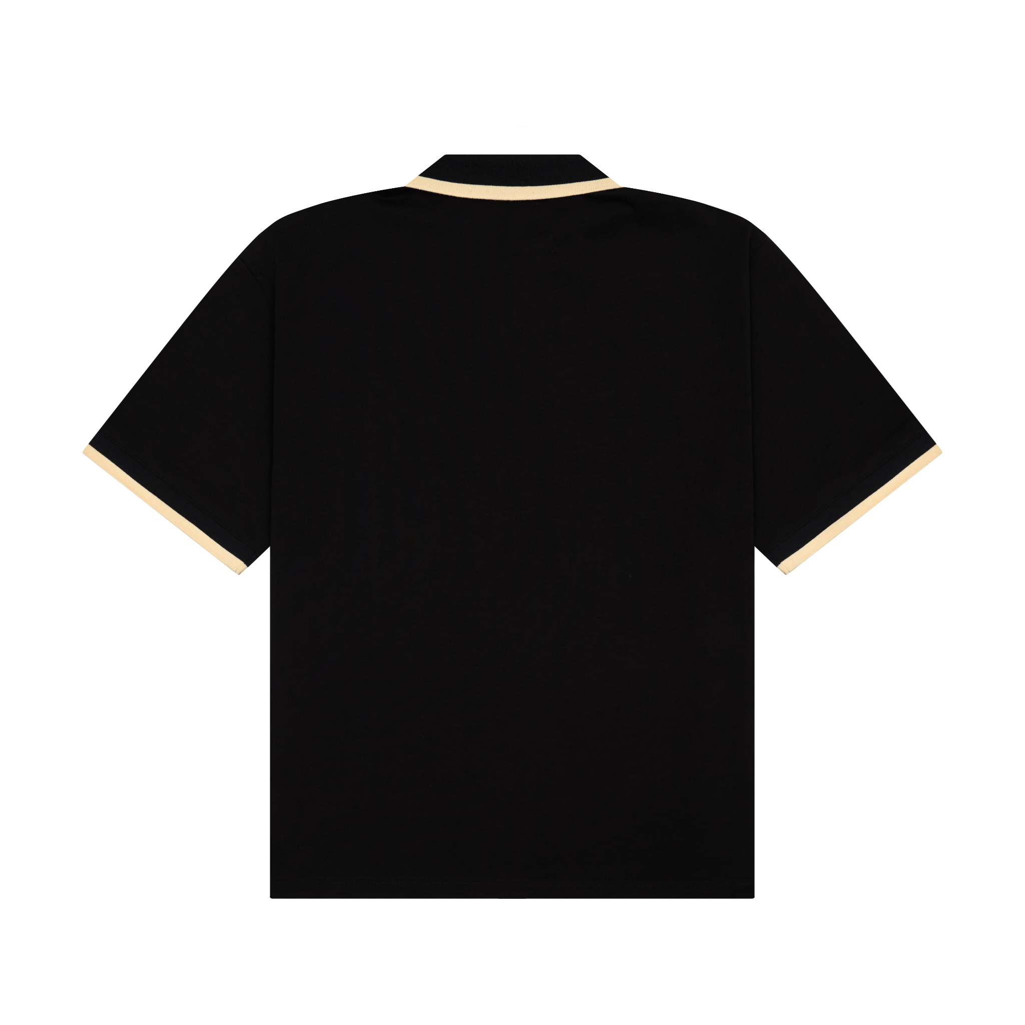 DVRK PRIVÉ STRIPED LOGO POLO - BLACK 2
