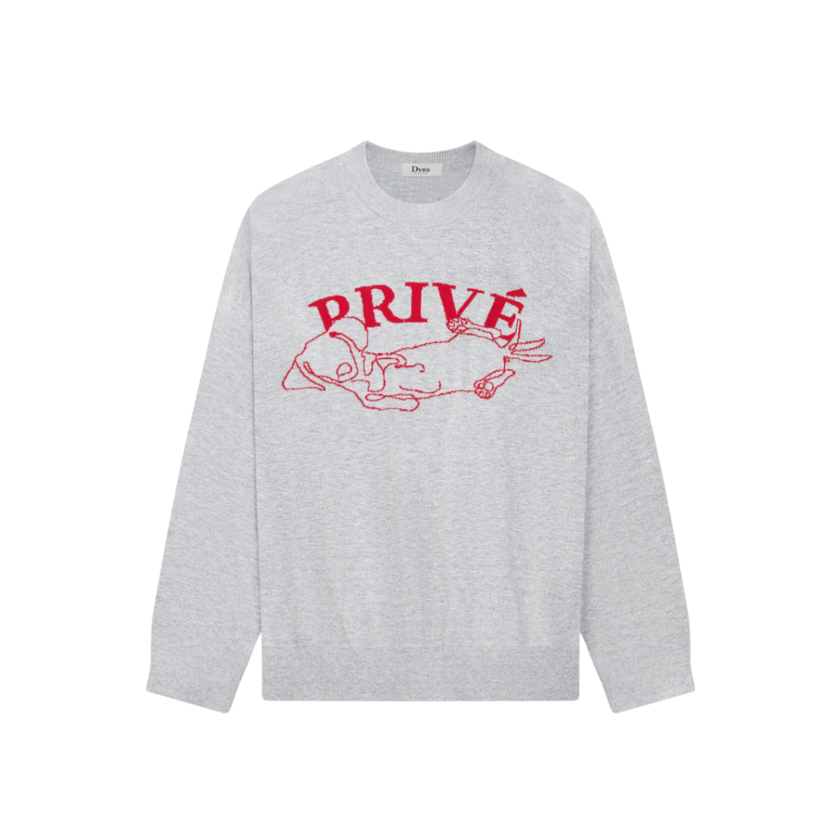 DVRK PRIVÉ DACHSHUND SWEATER - GREY
