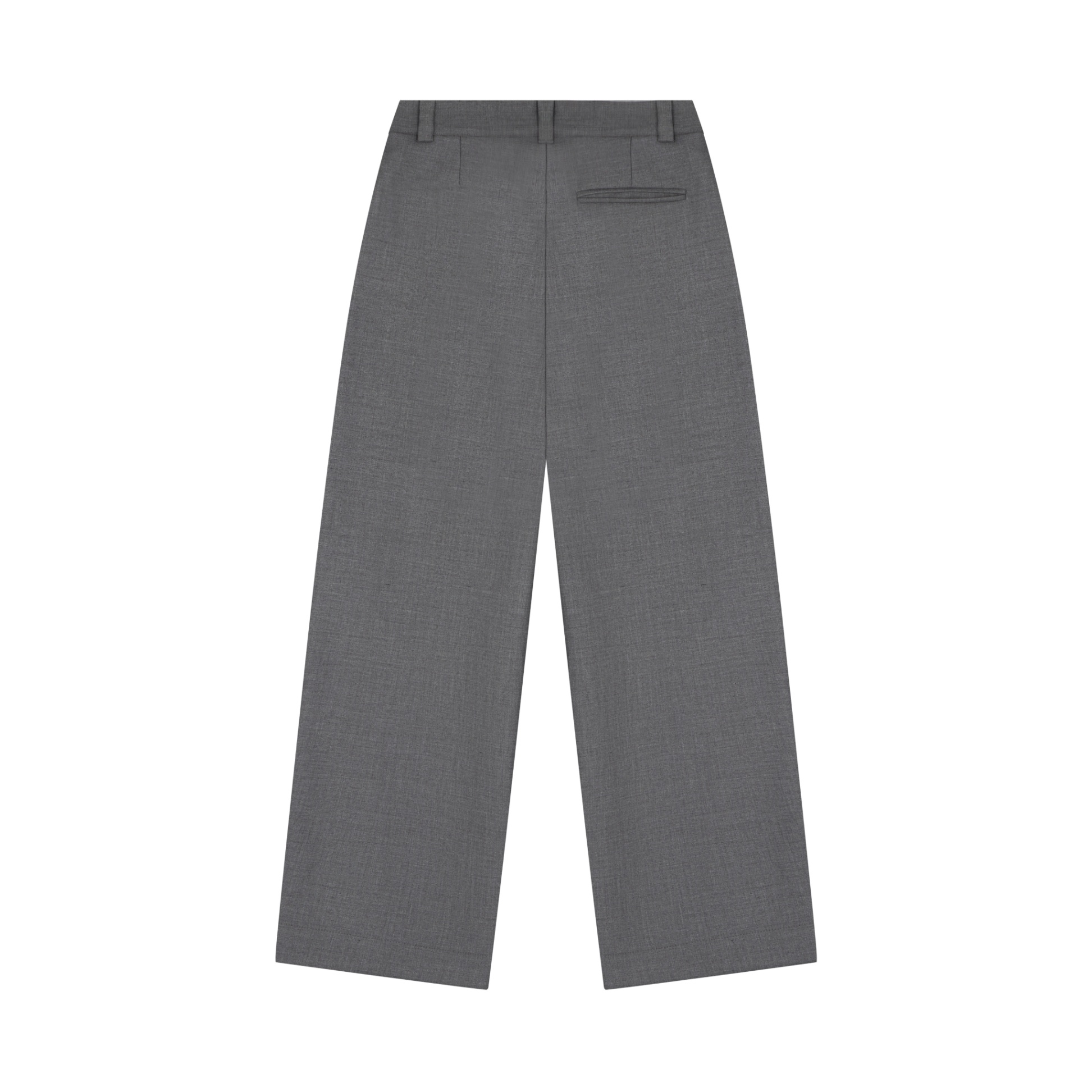 DVRK PRIVÉ WIDE LEG PLEATED PANTS - STEEL GREY 2