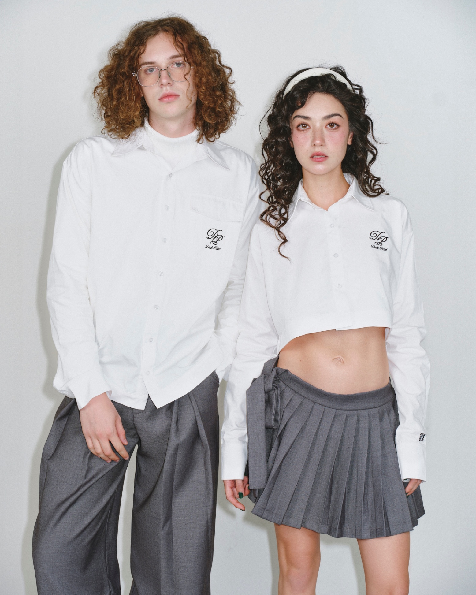 DVRK PRIVÉ PLEAT - BACK CROPPED SHIRT - WHITE 4